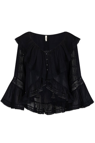 Fleur Lace Frill Blouse