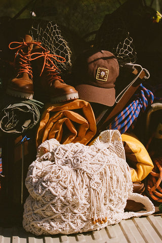 Seaside Macrame Backpack