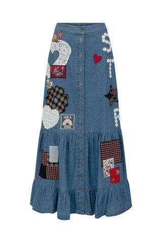 Bombshell Patchwork Skirt