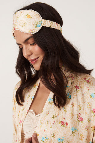 Fleur Robe and Eye Mask Set