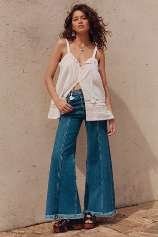 Rocker Denim Flares