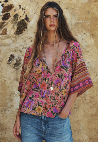 Swan Lake Short Sleeve Blouse